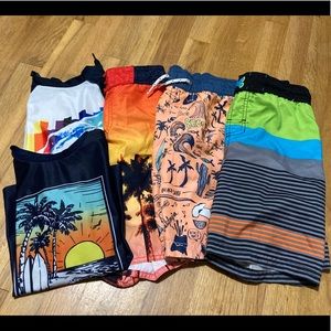 Boys swim bundle size small.